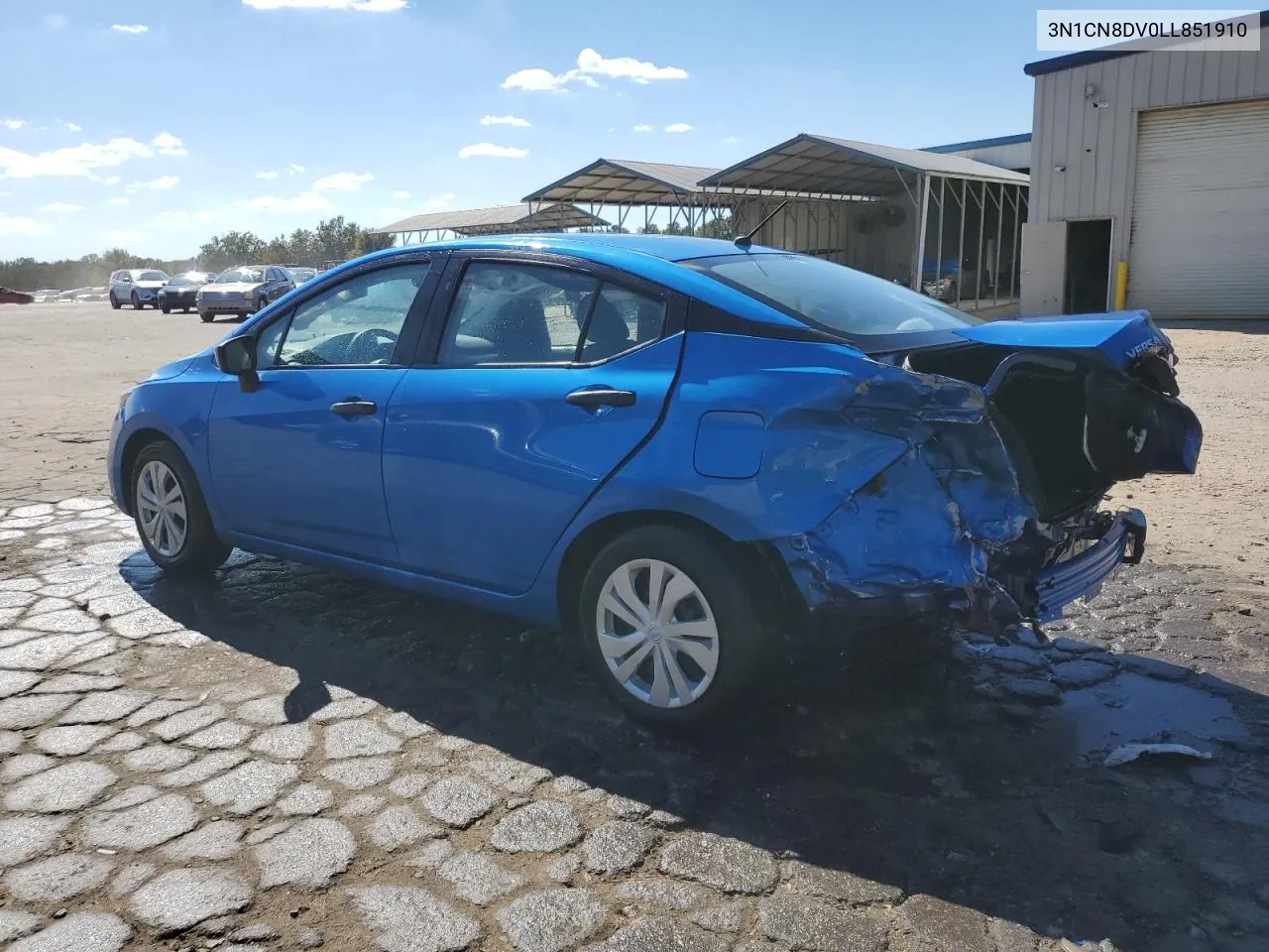 2020 Nissan Versa S VIN: 3N1CN8DV0LL851910 Lot: 76002674