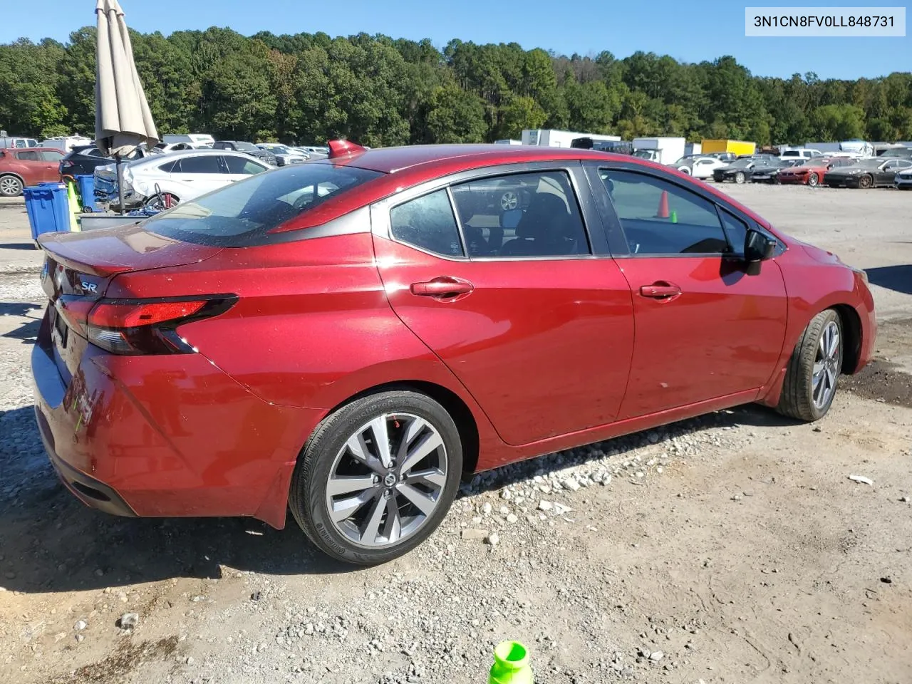 2020 Nissan Versa Sr VIN: 3N1CN8FV0LL848731 Lot: 76087144