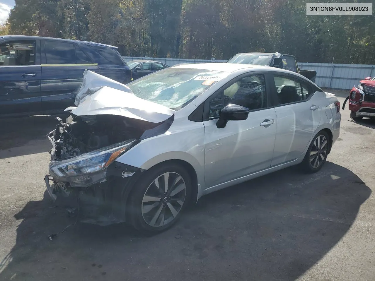 2020 Nissan Versa Sr VIN: 3N1CN8FV0LL908023 Lot: 76313024