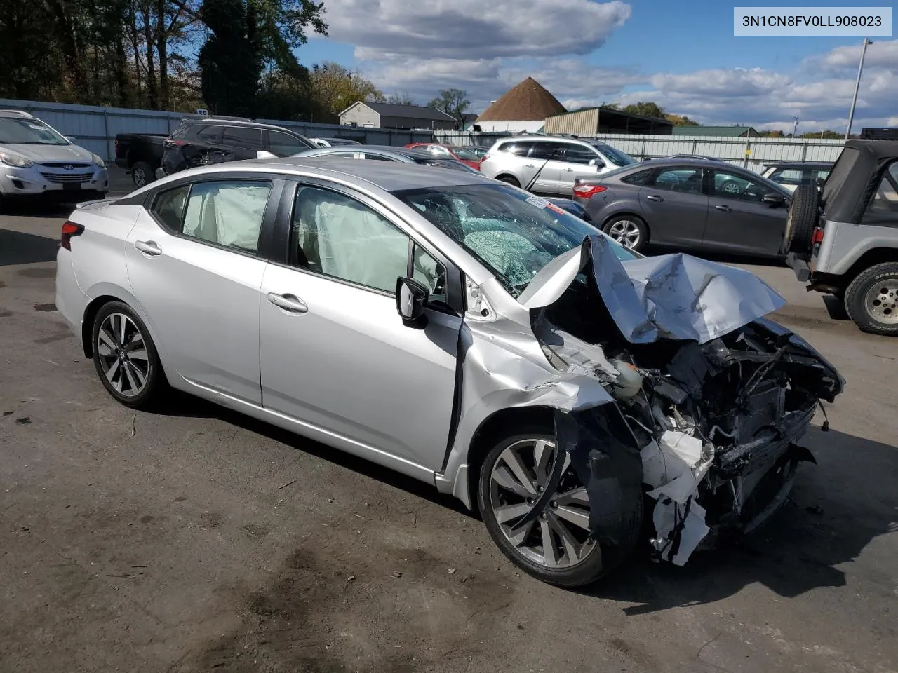 2020 Nissan Versa Sr VIN: 3N1CN8FV0LL908023 Lot: 76313024