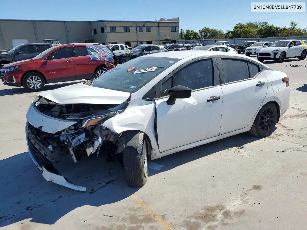 2020 Nissan Versa S VIN: 3N1CN8BV5LL847709 Lot: 76328564