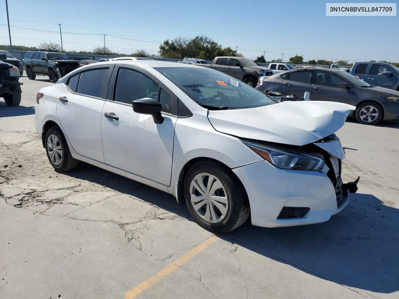 2020 Nissan Versa S VIN: 3N1CN8BV5LL847709 Lot: 76328564