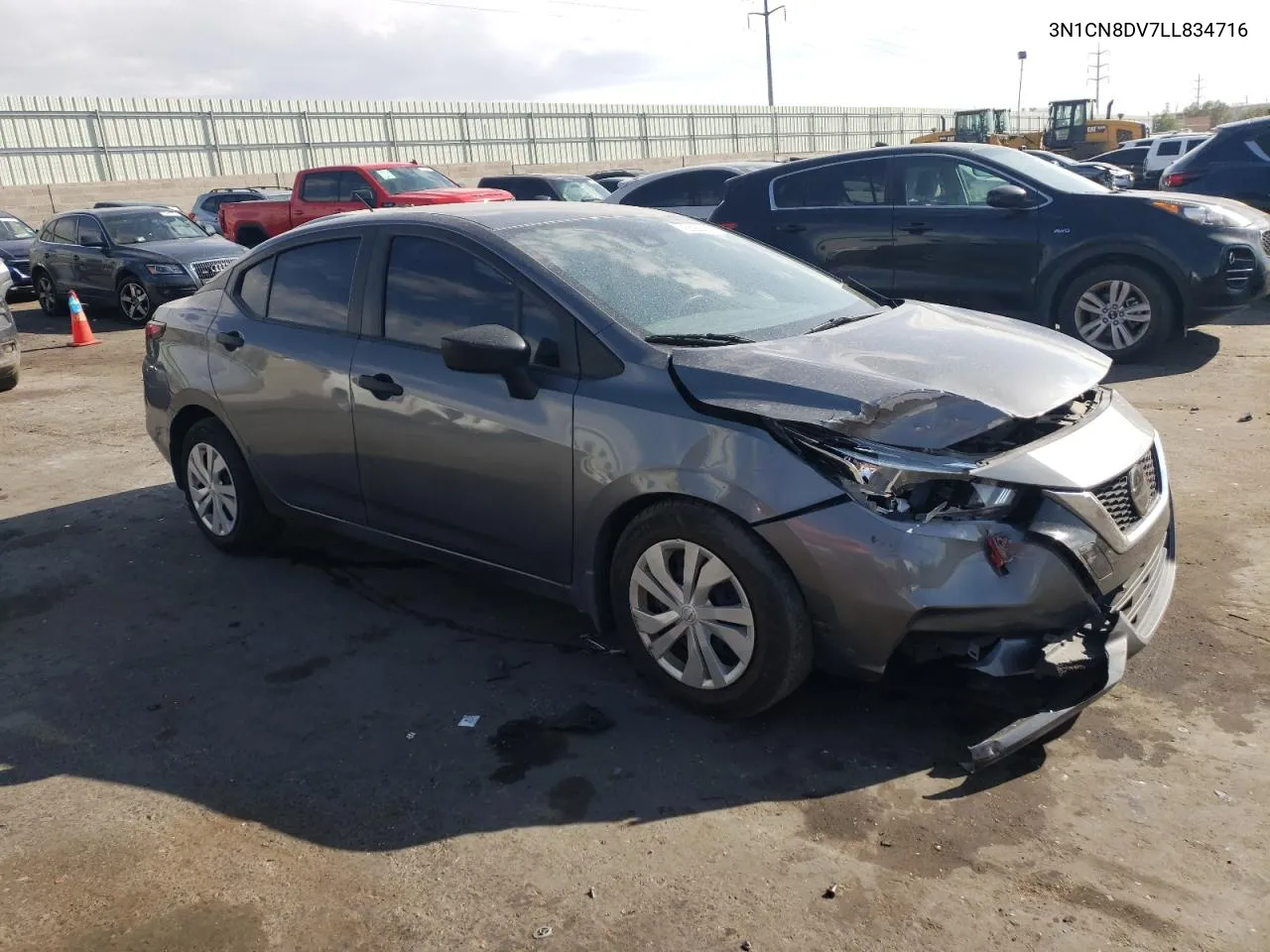 2020 Nissan Versa S VIN: 3N1CN8DV7LL834716 Lot: 76626004