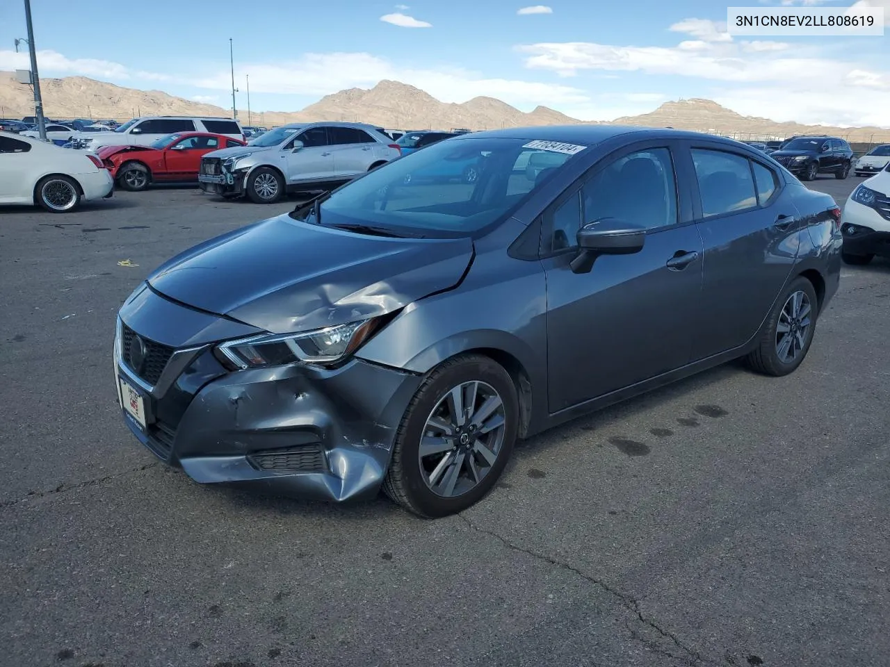 2020 Nissan Versa Sv VIN: 3N1CN8EV2LL808619 Lot: 77034104