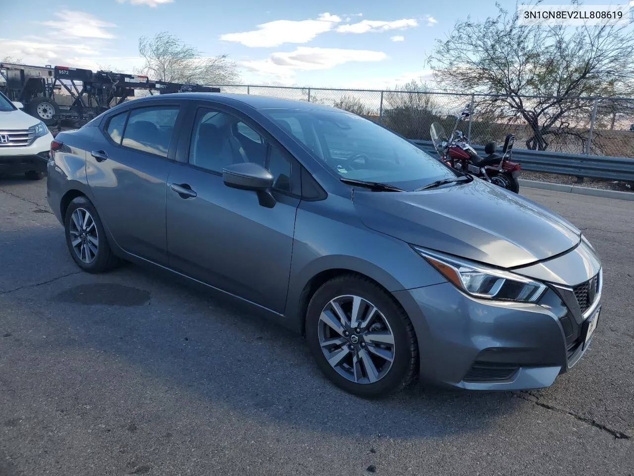 2020 Nissan Versa Sv VIN: 3N1CN8EV2LL808619 Lot: 77034104