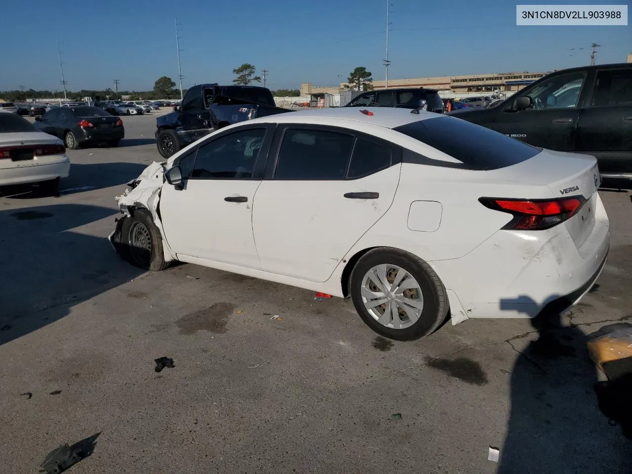 2020 Nissan Versa S VIN: 3N1CN8DV2LL903988 Lot: 77248744