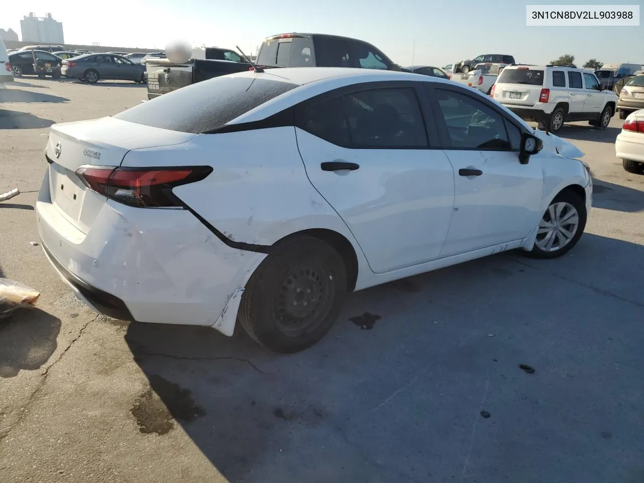 2020 Nissan Versa S VIN: 3N1CN8DV2LL903988 Lot: 77248744