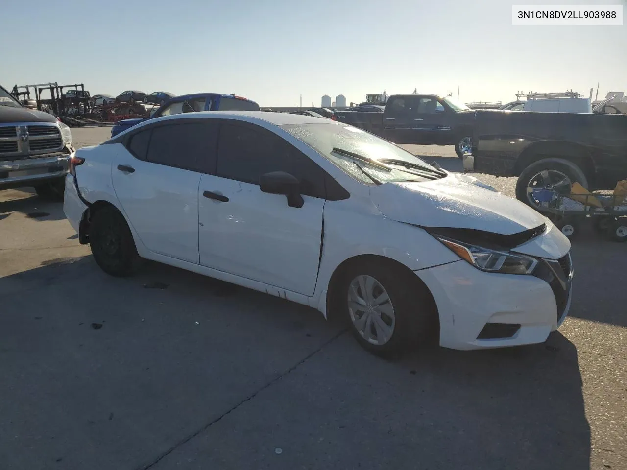 2020 Nissan Versa S VIN: 3N1CN8DV2LL903988 Lot: 77248744