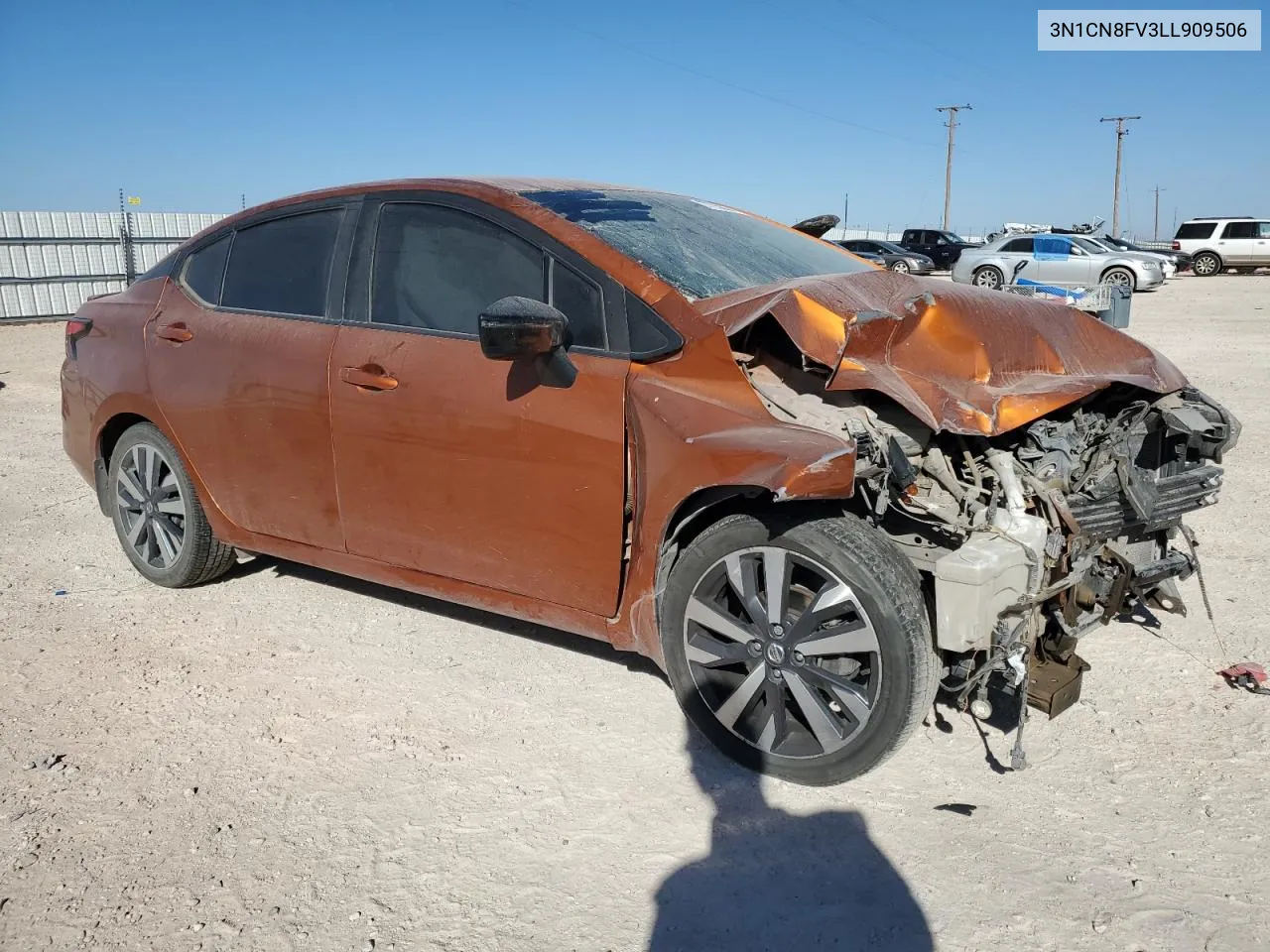 2020 Nissan Versa Sr VIN: 3N1CN8FV3LL909506 Lot: 77750674