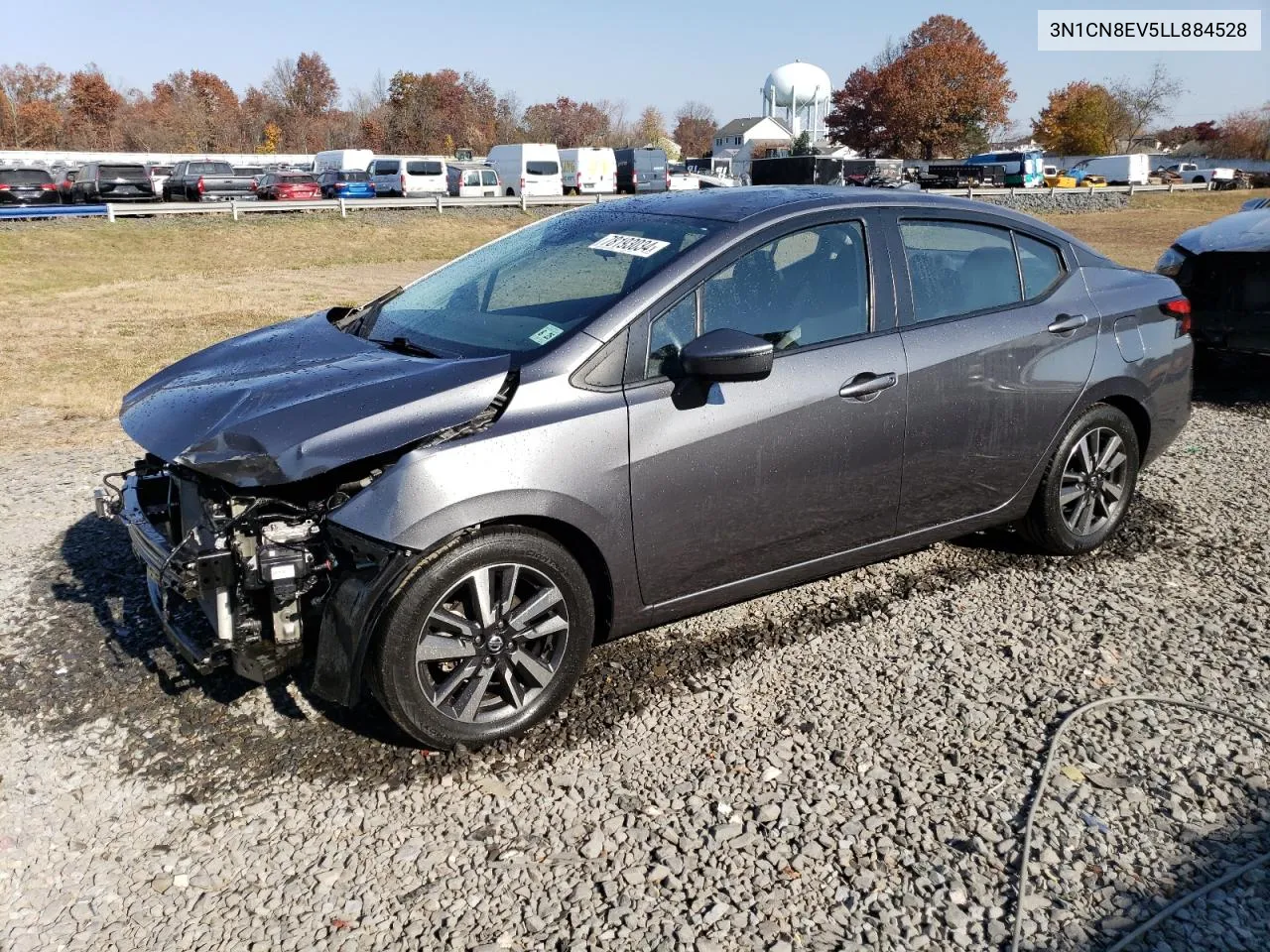 2020 Nissan Versa Sv VIN: 3N1CN8EV5LL884528 Lot: 78193034