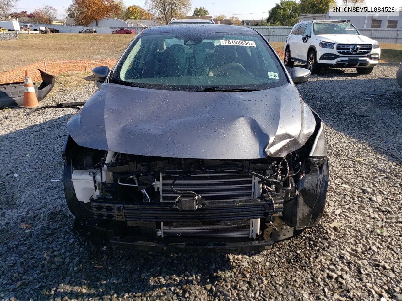 2020 Nissan Versa Sv VIN: 3N1CN8EV5LL884528 Lot: 78193034