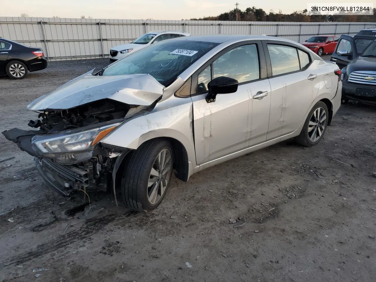 2020 Nissan Versa Sr VIN: 3N1CN8FV9LL812844 Lot: 78387104