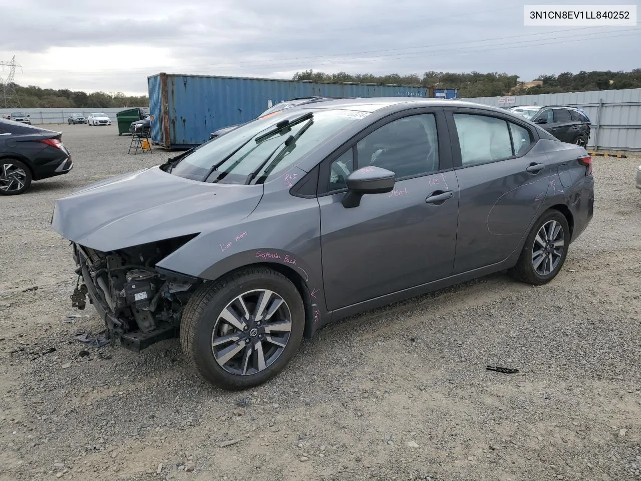 2020 Nissan Versa Sv VIN: 3N1CN8EV1LL840252 Lot: 78596374