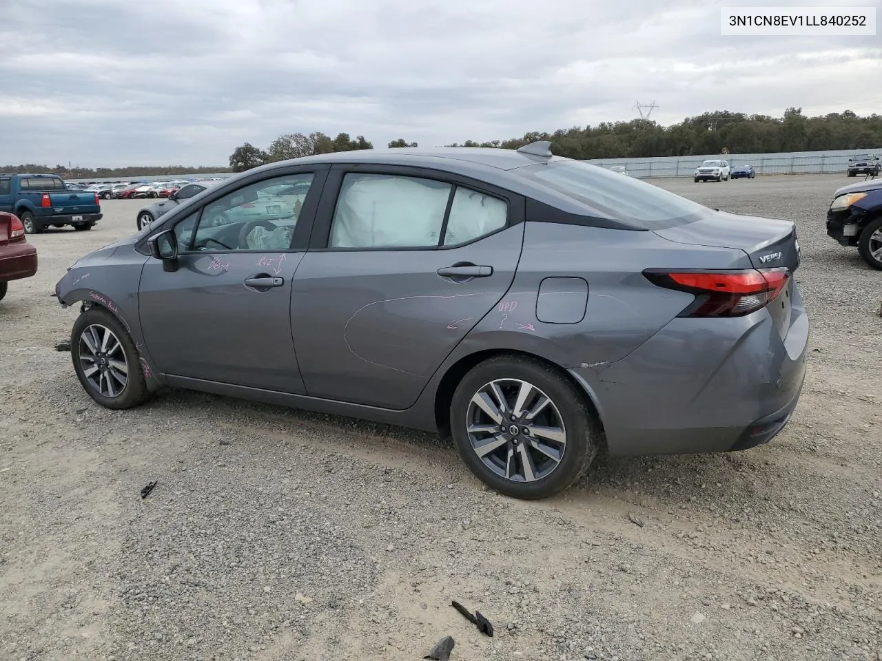 2020 Nissan Versa Sv VIN: 3N1CN8EV1LL840252 Lot: 78596374