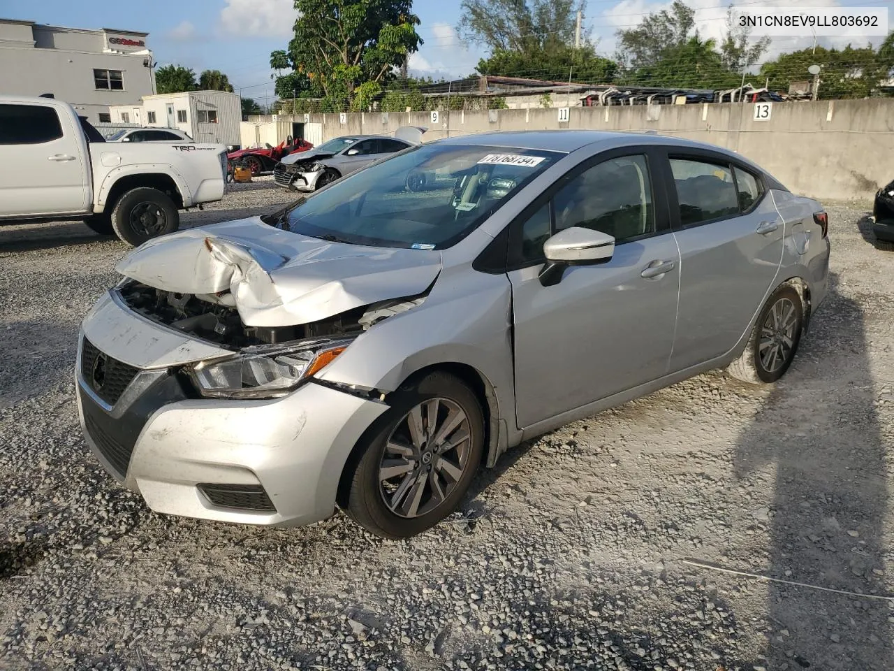 2020 Nissan Versa Sv VIN: 3N1CN8EV9LL803692 Lot: 78768734