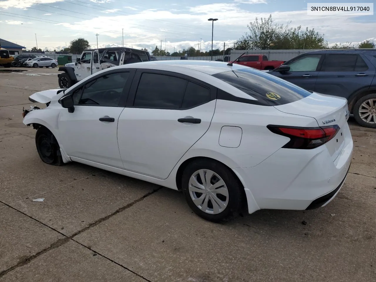 2020 Nissan Versa S VIN: 3N1CN8BV4LL917040 Lot: 79151674