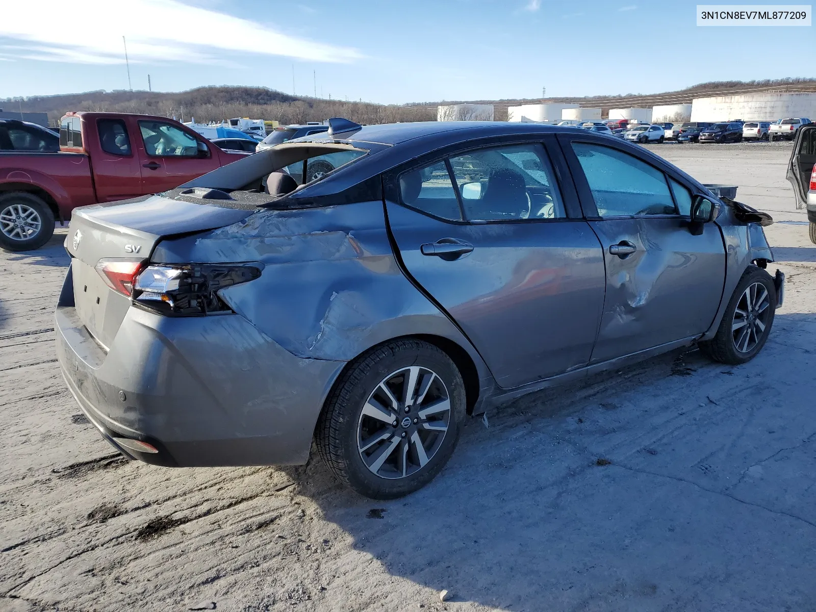 2021 Nissan Versa Sv VIN: 3N1CN8EV7ML877209 Lot: 37568914