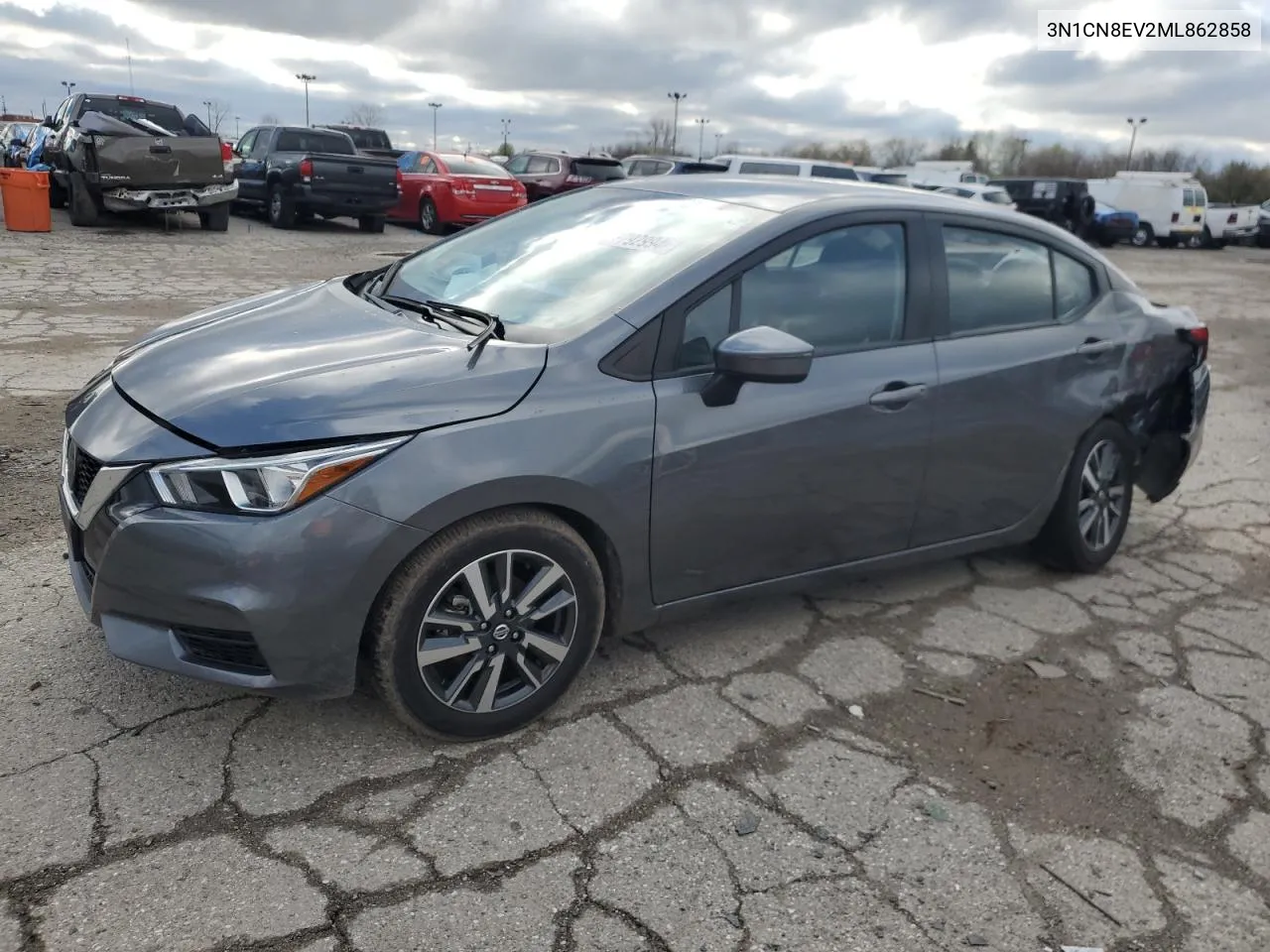 2021 Nissan Versa Sv VIN: 3N1CN8EV2ML862858 Lot: 49792994