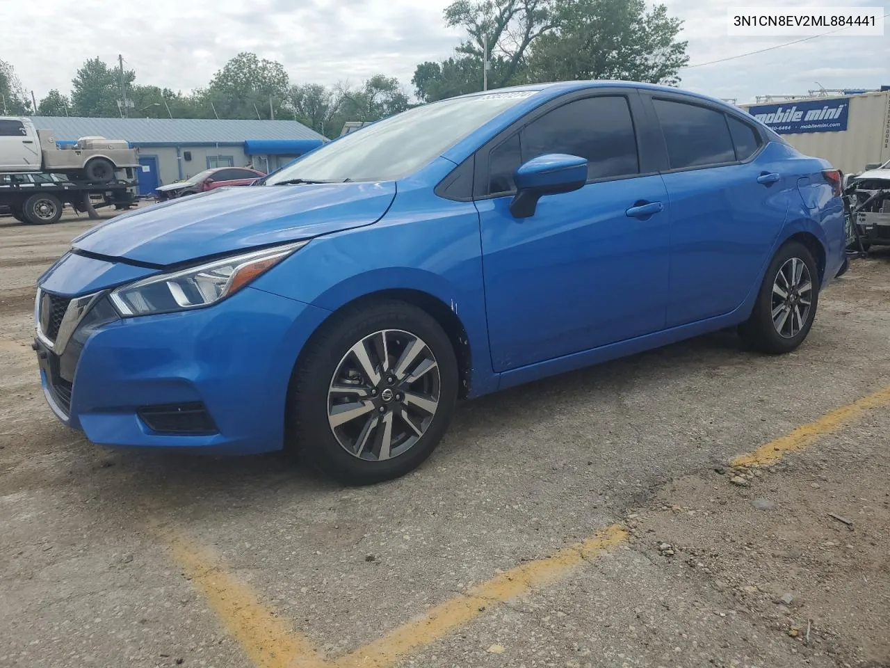 2021 Nissan Versa Sv VIN: 3N1CN8EV2ML884441 Lot: 53527274