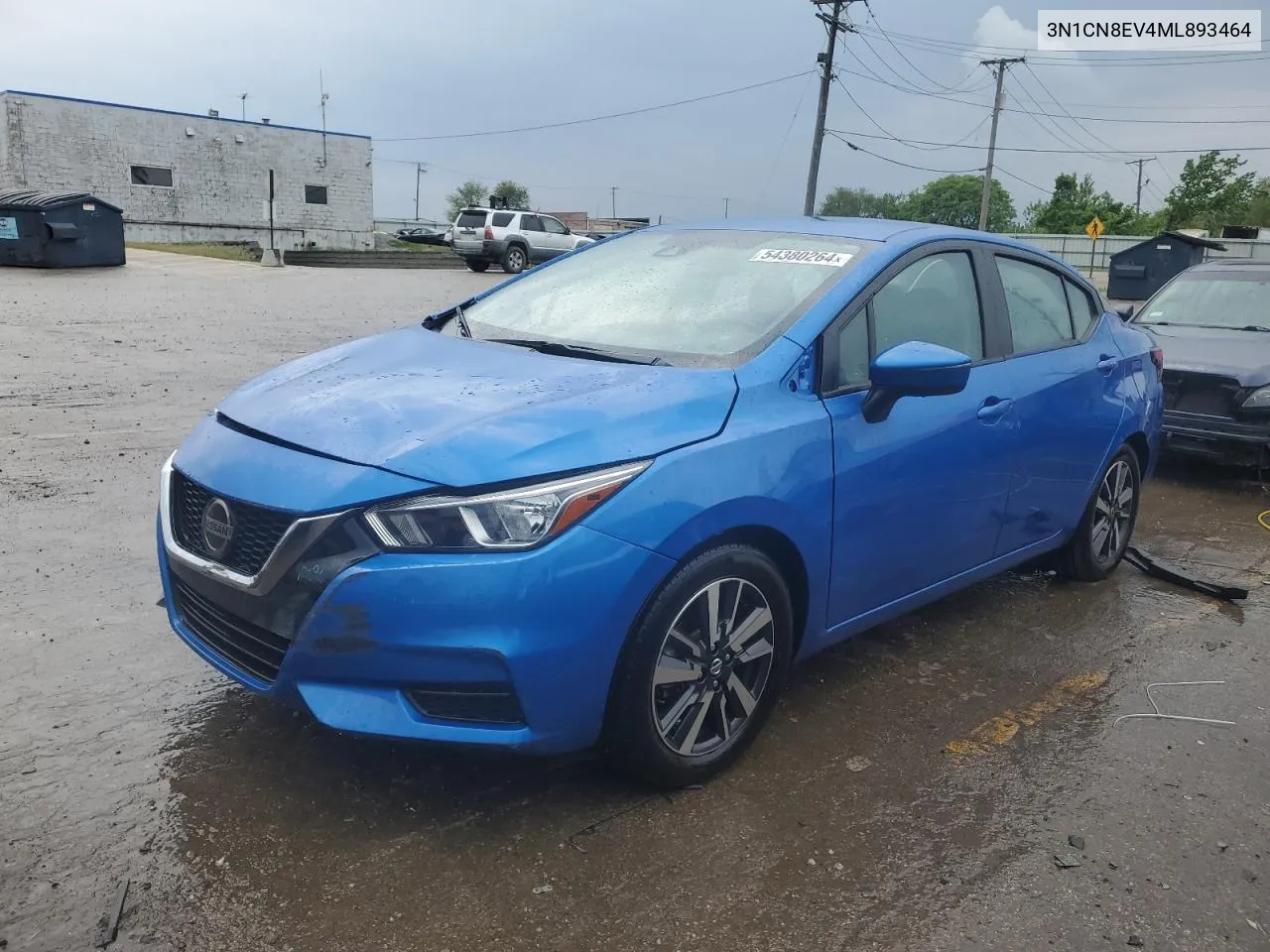 2021 Nissan Versa Sv VIN: 3N1CN8EV4ML893464 Lot: 54380264