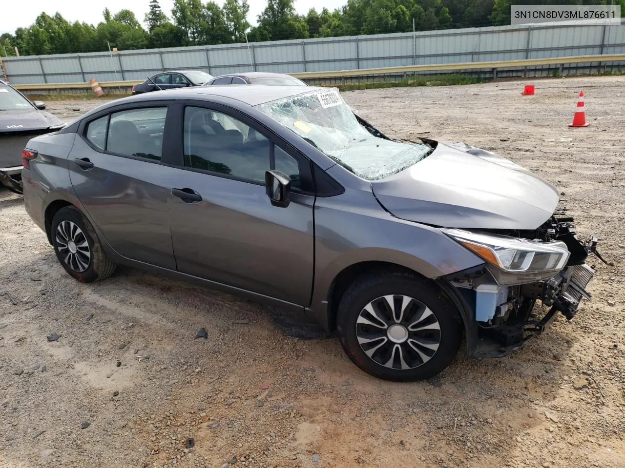 2021 Nissan Versa S VIN: 3N1CN8DV3ML876611 Lot: 55678324