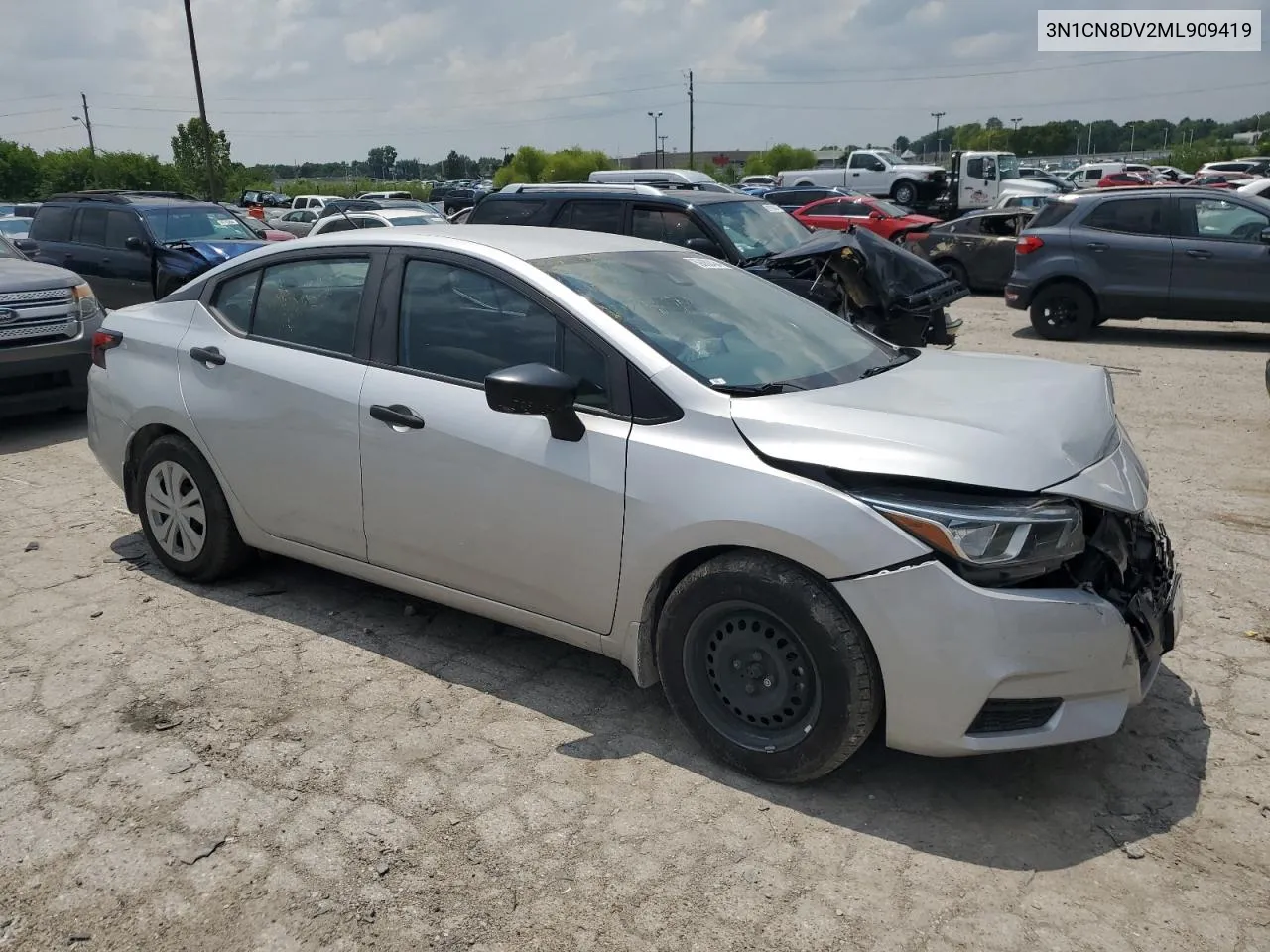 2021 Nissan Versa S VIN: 3N1CN8DV2ML909419 Lot: 59080434