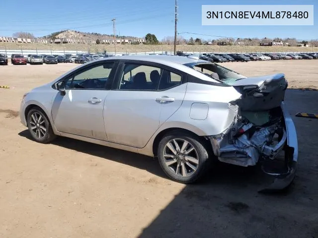 2021 Nissan Versa Sv VIN: 3N1CN8EV4ML878480 Lot: 59732334