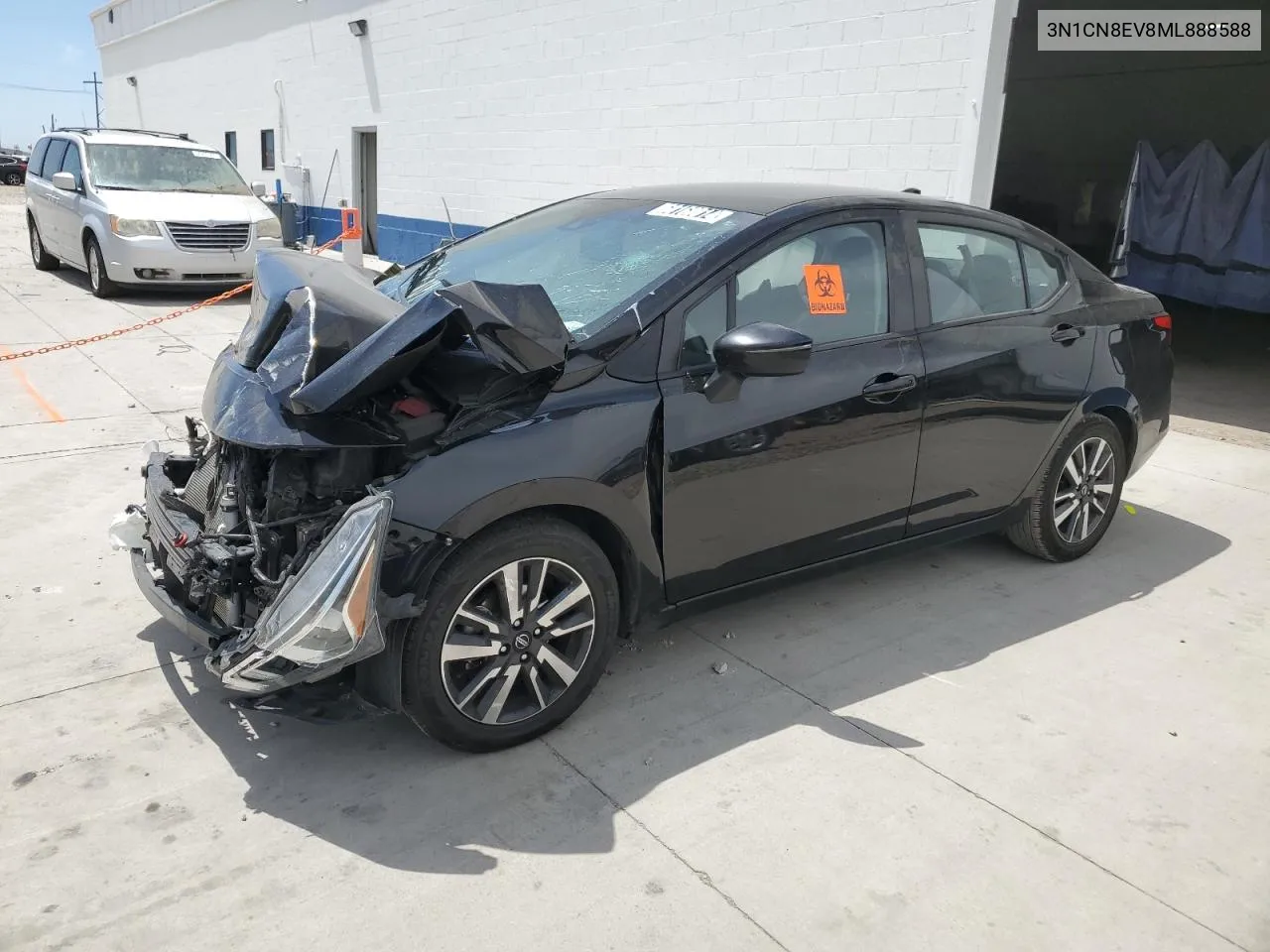 2021 Nissan Versa Sv VIN: 3N1CN8EV8ML888588 Lot: 60168014