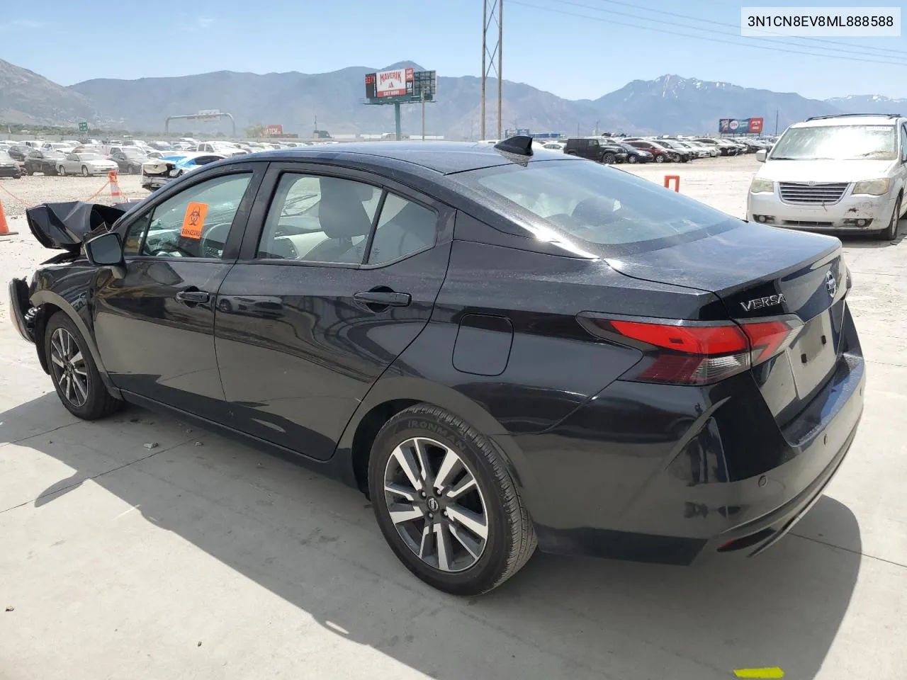 2021 Nissan Versa Sv VIN: 3N1CN8EV8ML888588 Lot: 60168014