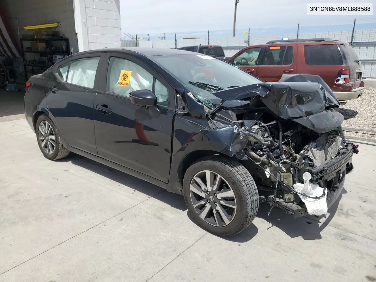 2021 Nissan Versa Sv VIN: 3N1CN8EV8ML888588 Lot: 60168014