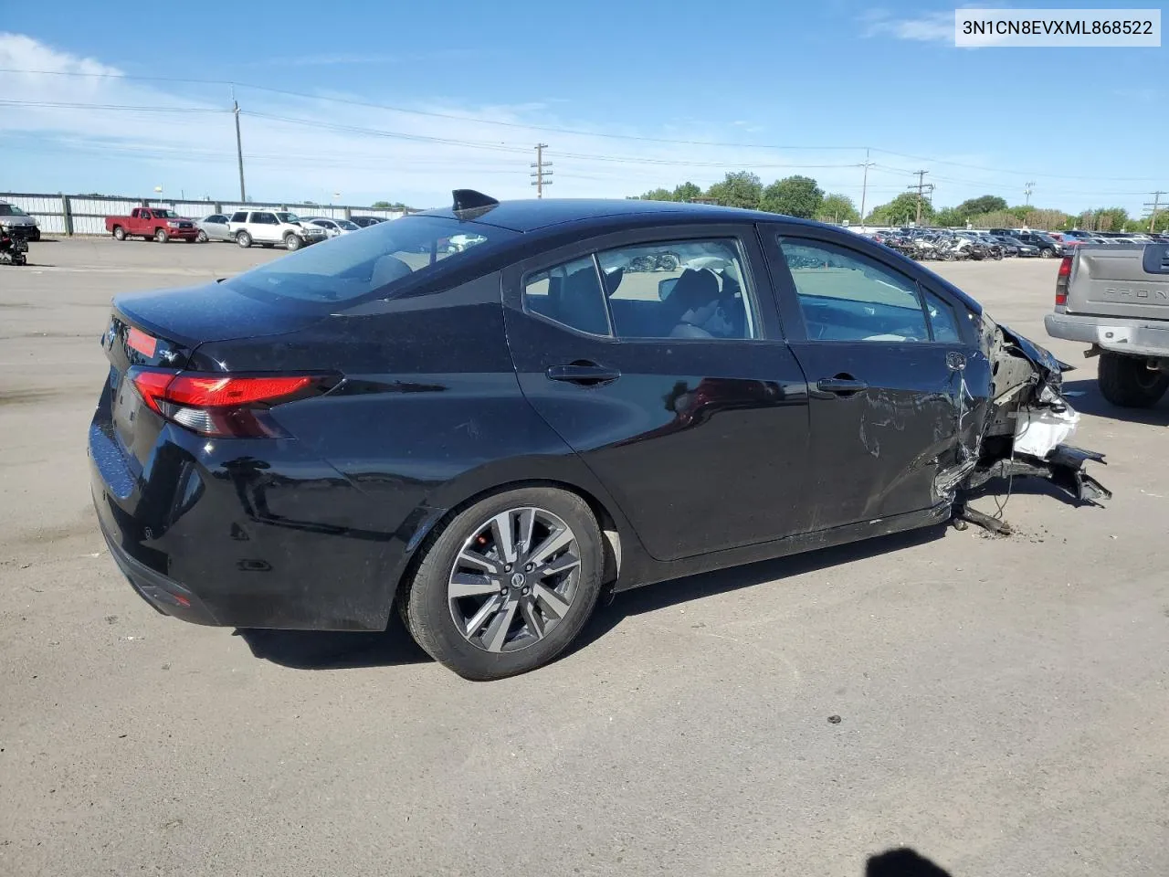 2021 Nissan Versa Sv VIN: 3N1CN8EVXML868522 Lot: 60693044