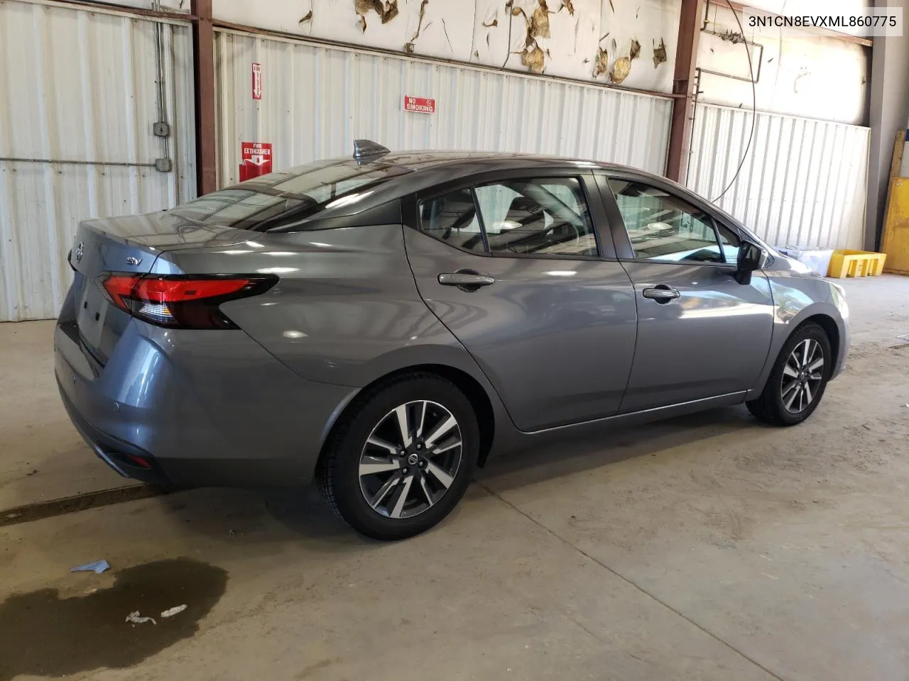 2021 Nissan Versa Sv VIN: 3N1CN8EVXML860775 Lot: 61126424