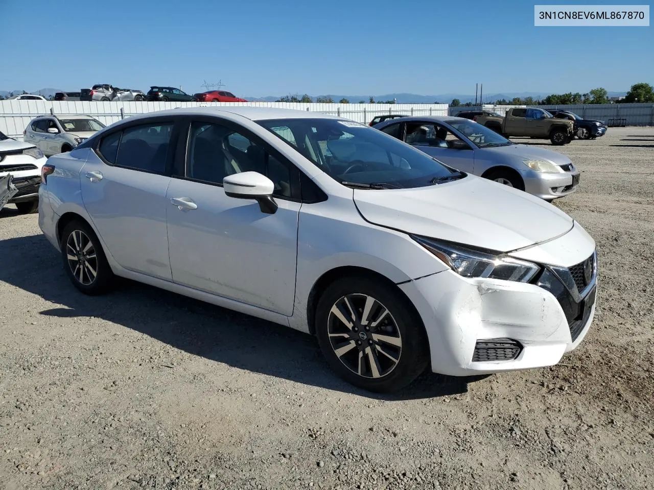 2021 Nissan Versa Sv VIN: 3N1CN8EV6ML867870 Lot: 61469454