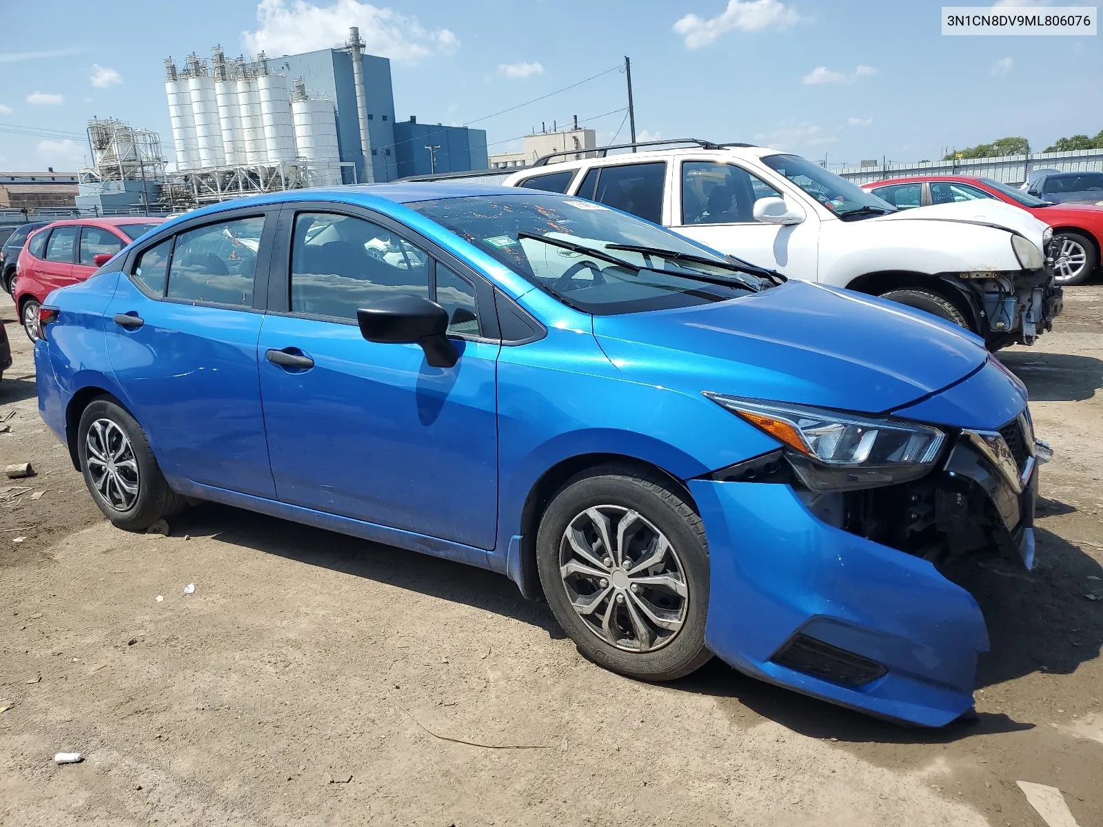 2021 Nissan Versa S VIN: 3N1CN8DV9ML806076 Lot: 62609904