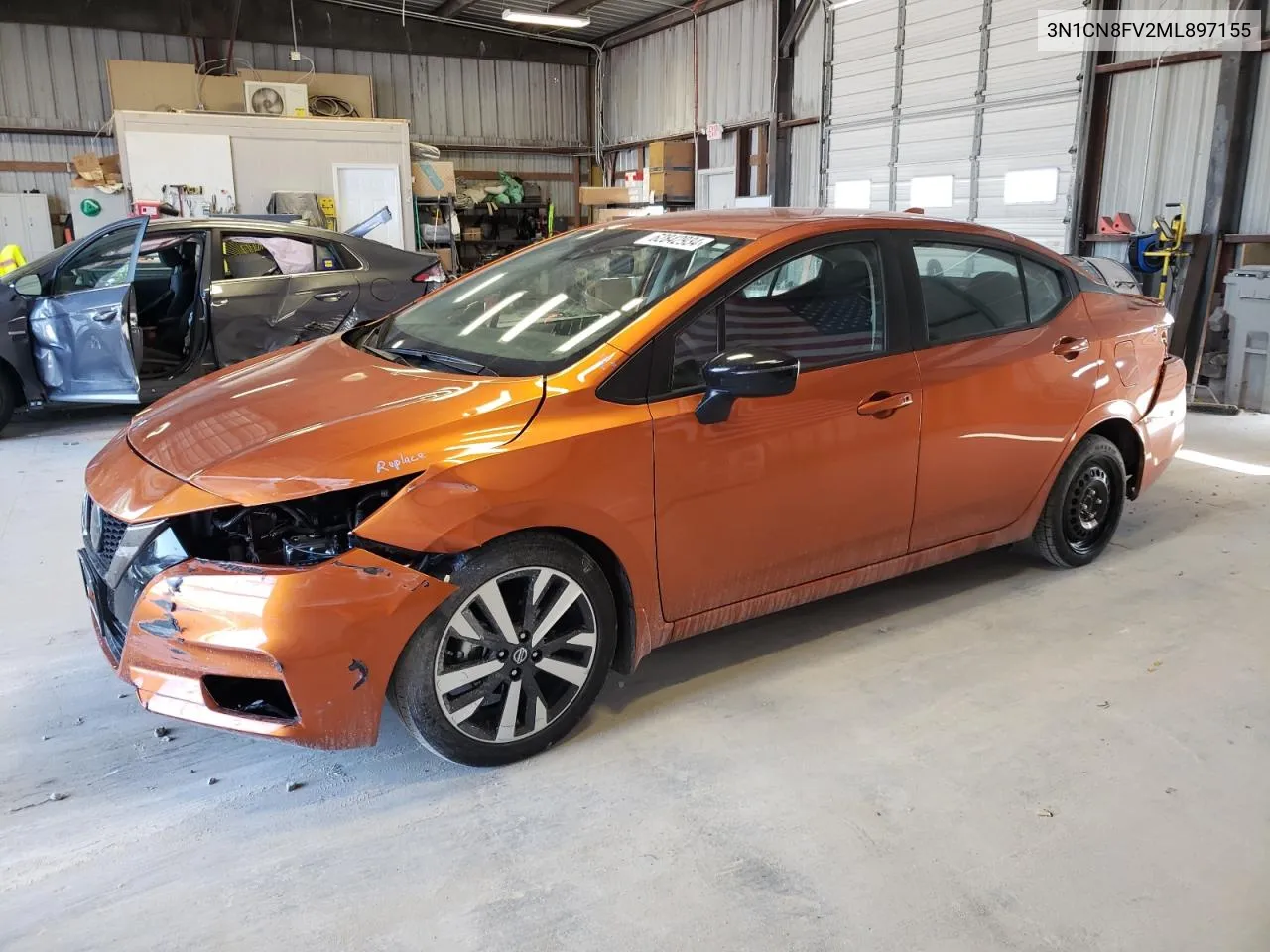 2021 Nissan Versa Sr VIN: 3N1CN8FV2ML897155 Lot: 62842934