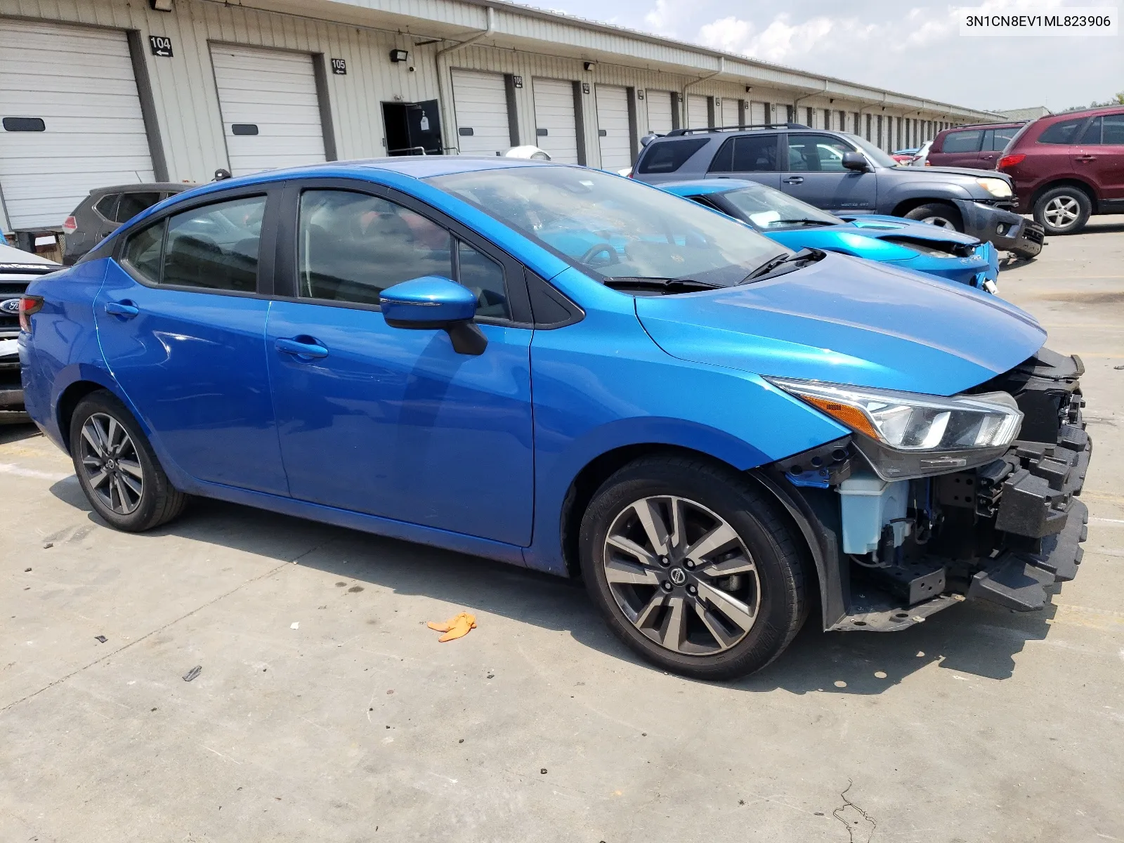 2021 Nissan Versa Sv VIN: 3N1CN8EV1ML823906 Lot: 63668414