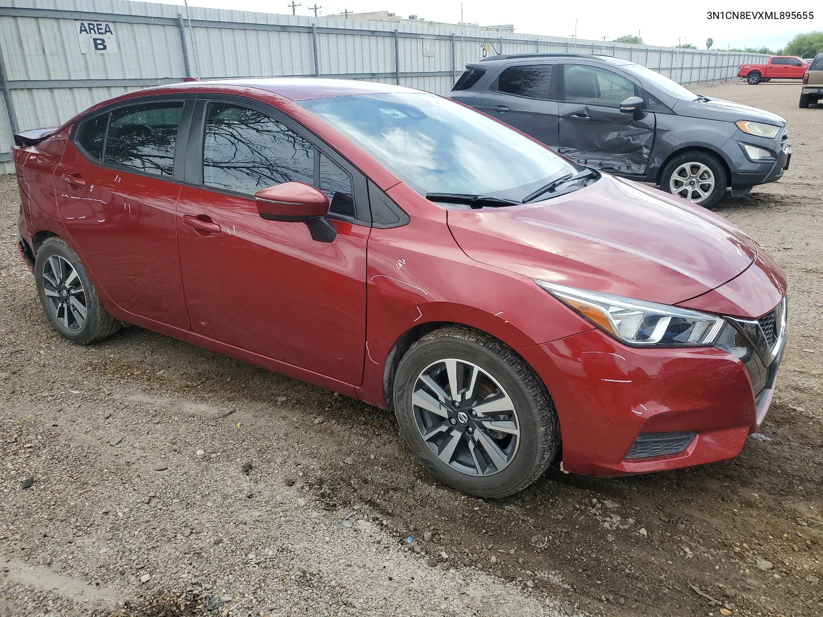 2021 Nissan Versa Sv VIN: 3N1CN8EVXML895655 Lot: 64004454