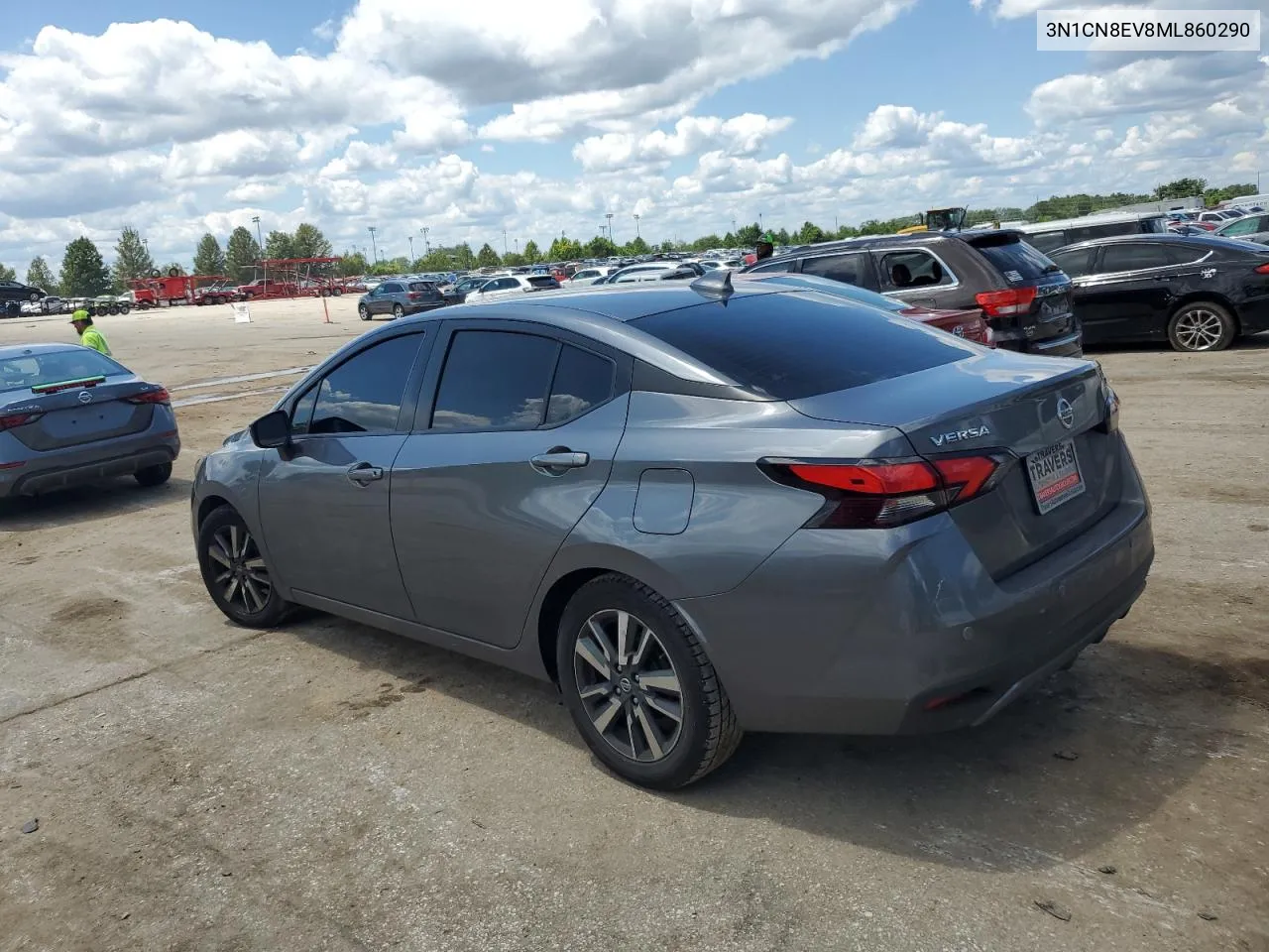 2021 Nissan Versa Sv VIN: 3N1CN8EV8ML860290 Lot: 64006054