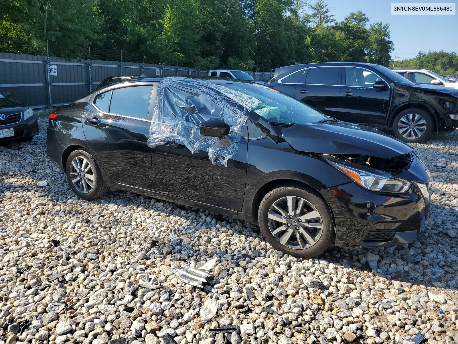 3N1CN8EV0ML886480 2021 Nissan Versa Sv