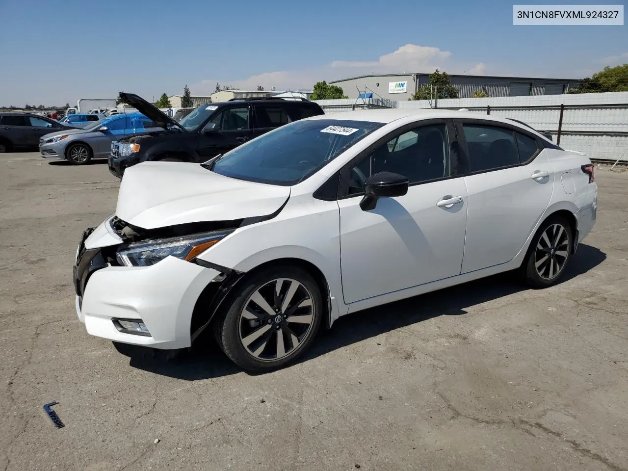 2021 Nissan Versa Sr VIN: 3N1CN8FVXML924327 Lot: 64427544