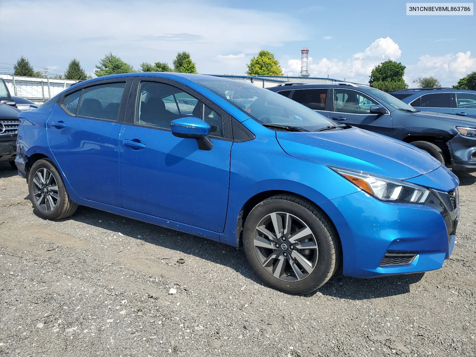 2021 Nissan Versa Sv VIN: 3N1CN8EV8ML863786 Lot: 65108734