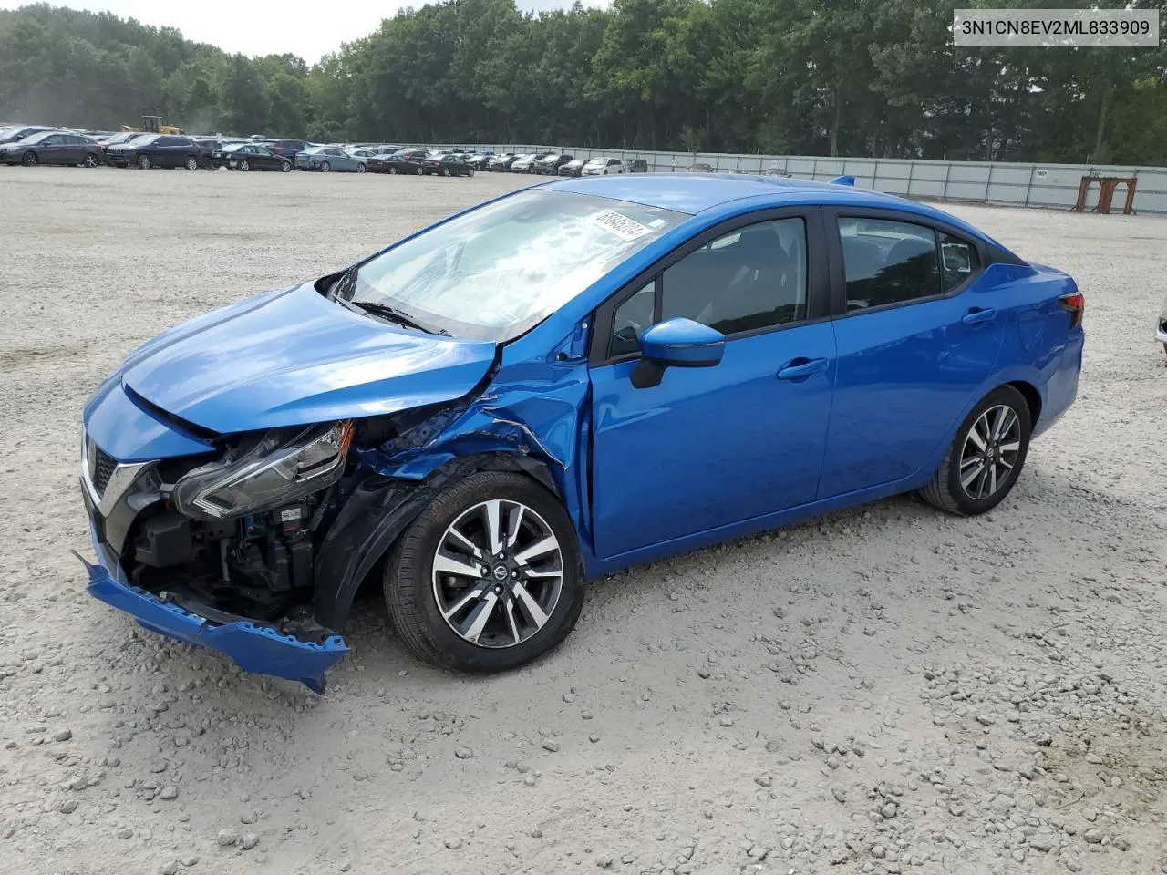 2021 Nissan Versa Sv VIN: 3N1CN8EV2ML833909 Lot: 65845204