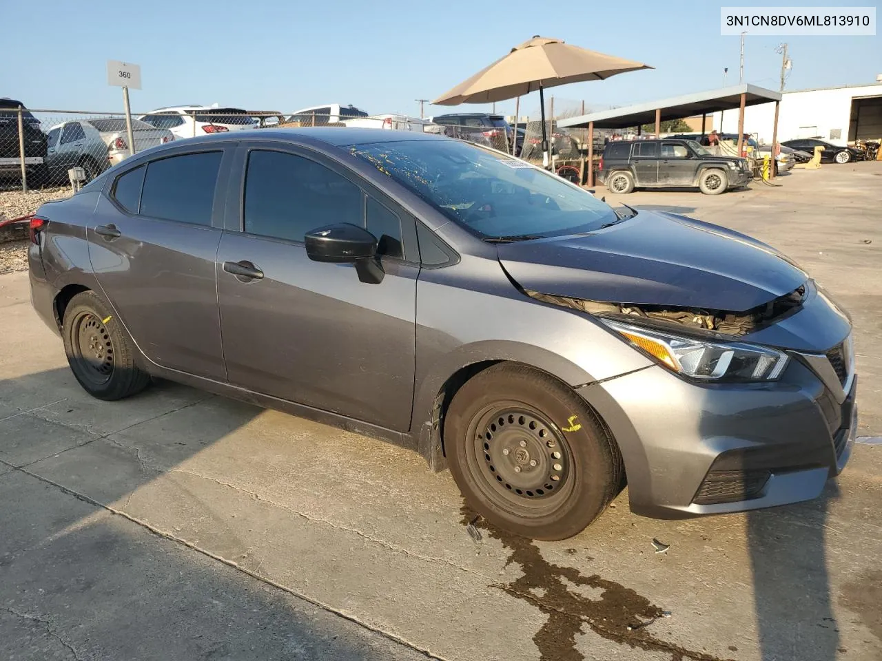 2021 Nissan Versa S VIN: 3N1CN8DV6ML813910 Lot: 66883764