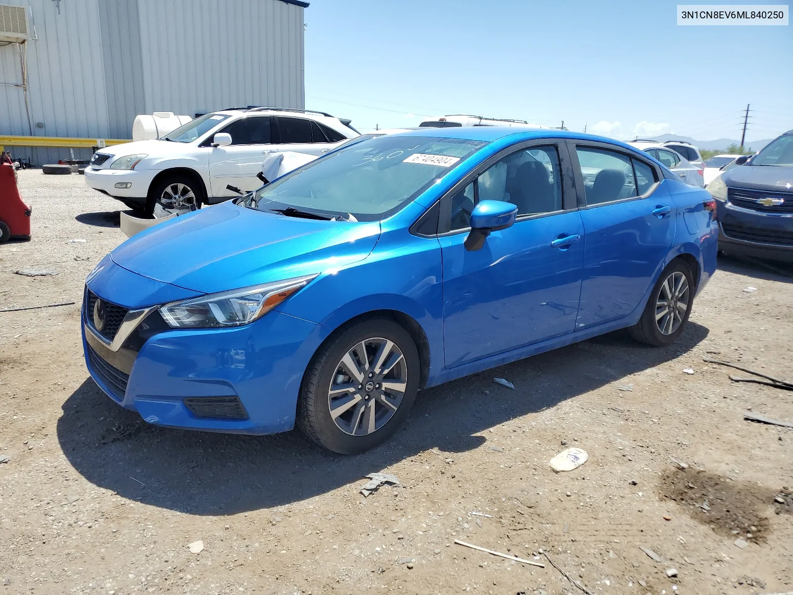 2021 Nissan Versa Sv VIN: 3N1CN8EV6ML840250 Lot: 67404904