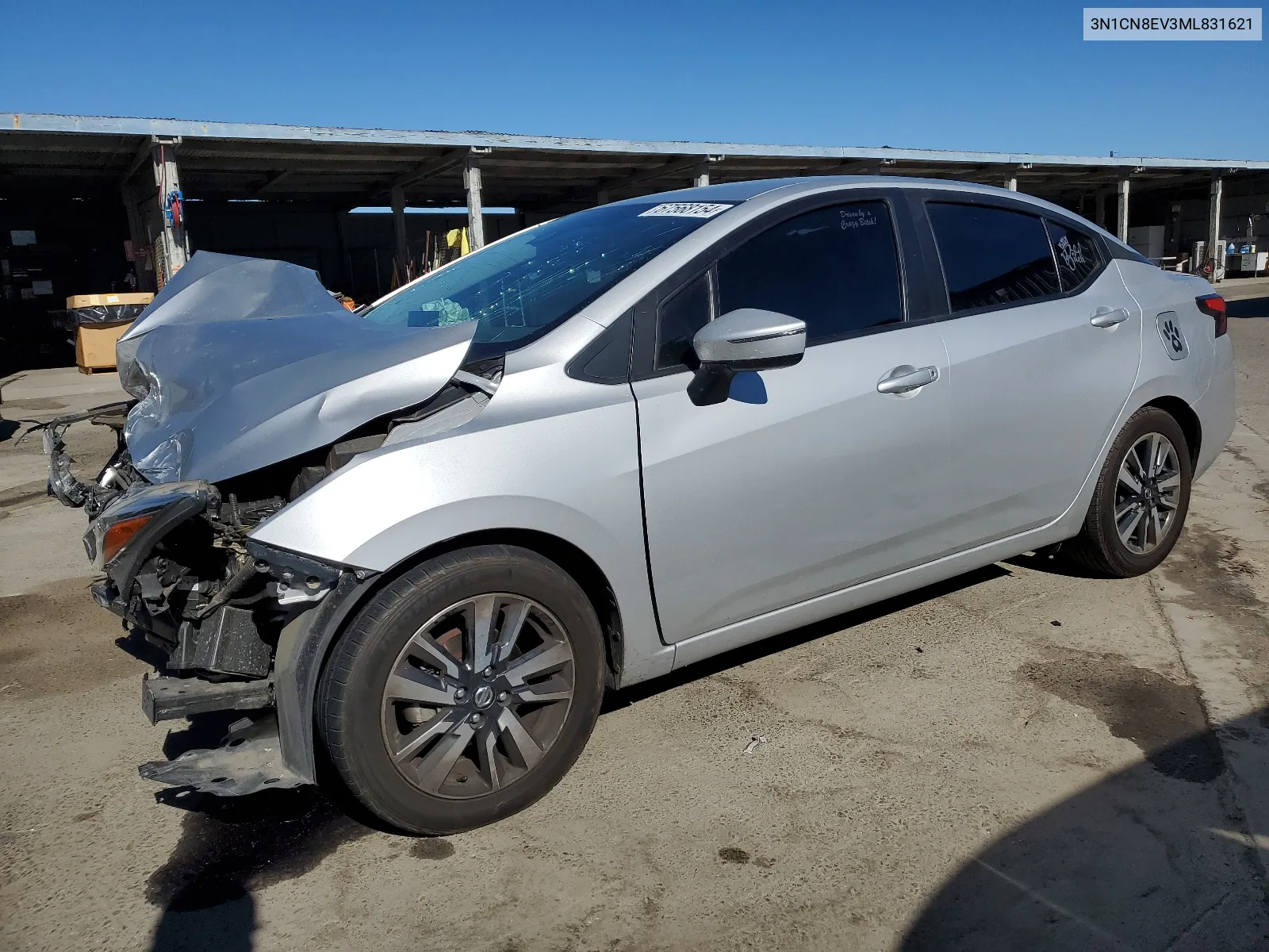 2021 Nissan Versa Sv VIN: 3N1CN8EV3ML831621 Lot: 67568154