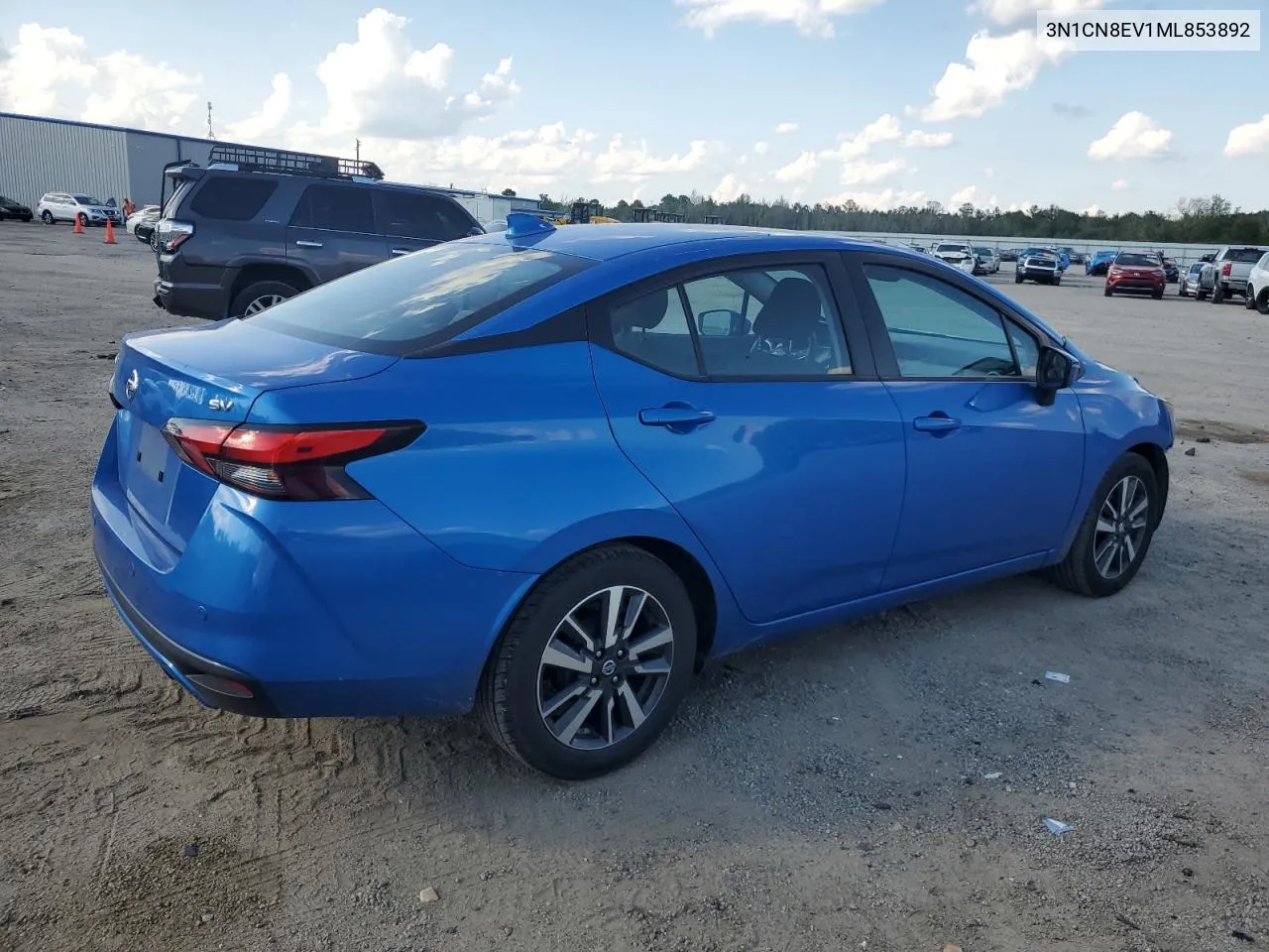 2021 Nissan Versa Sv VIN: 3N1CN8EV1ML853892 Lot: 67669824