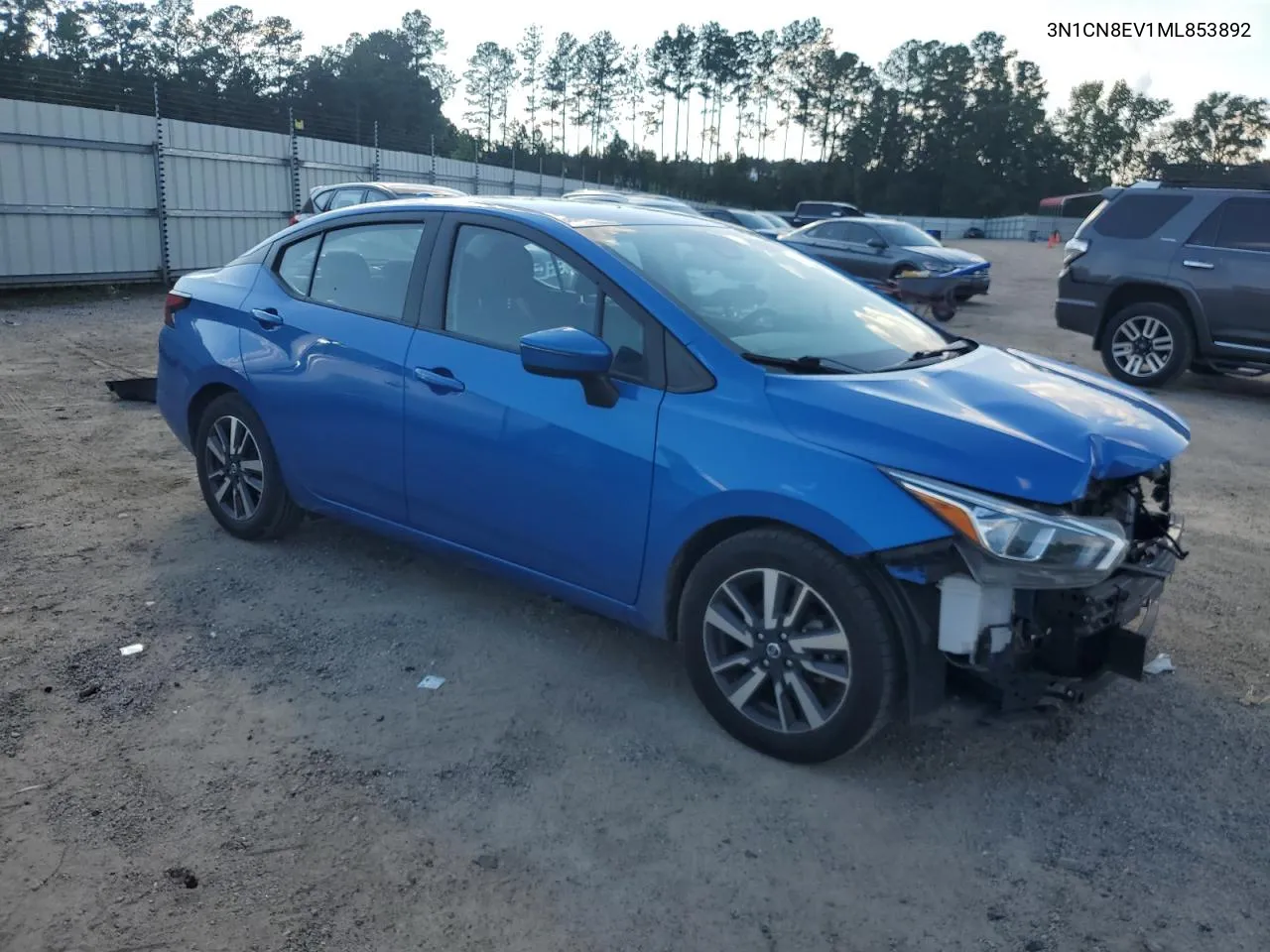 2021 Nissan Versa Sv VIN: 3N1CN8EV1ML853892 Lot: 67669824