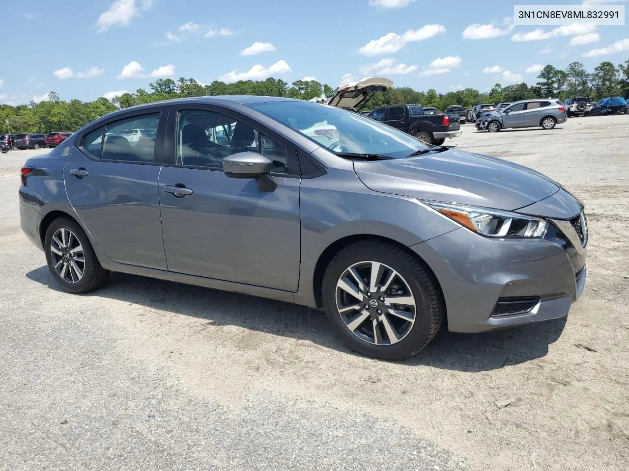 2021 Nissan Versa Sv VIN: 3N1CN8EV8ML832991 Lot: 68034554