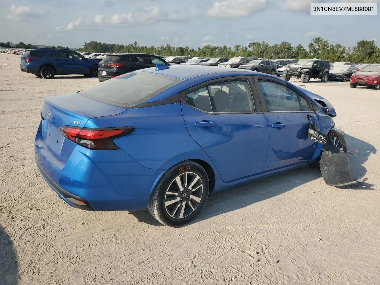 2021 Nissan Versa Sv VIN: 3N1CN8EV7ML888081 Lot: 68619974