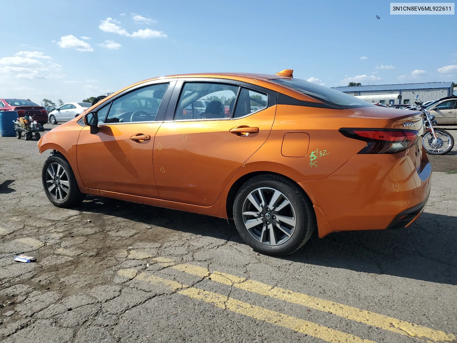 2021 Nissan Versa Sv VIN: 3N1CN8EV6ML922611 Lot: 68679694